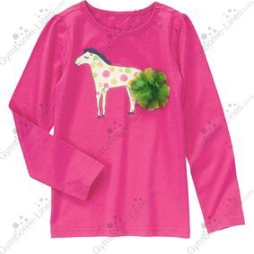 "ZANY ZEBRA" Sz. M (7-8) Pouf Tail Zebra Tee
